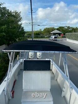 Custom Aluminum Boat Top T-top Shade Roof Arch Bimini Top Canvas