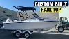 Custom Built Hardtop Canopy Stainless Bow Rail Marlin Boards Full Boat Restoration Part 24