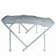 Deluxe Pontoon Boat Bimini 8x8 Top and Frame Kit-Color Grey