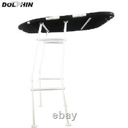 Dolphin Pro Fishing Boat White Coated T Top Heavy Duty T top Black Canopy