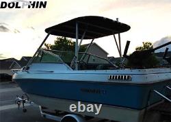 Dolphin t top walk around t top wakeboard tower bimini top with 2 free rod holders