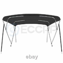 ECCPP 600D Bimini Top Boat Roof Cover 4 Bow 67-72 Width Cover 8FT Length