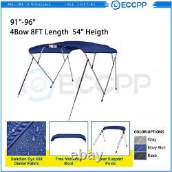 ECCPP Bimini Top Boat Cover with Stainless Steel Eye Hooks 91-96W 54 Heigth