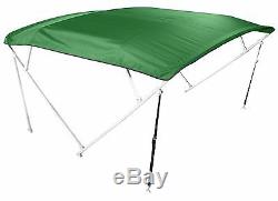 GREEN Complete 1 SQUARE TUBE FRAME PONTOON BOAT BIMINI TOP 8', 88-102 WIDE