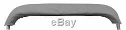 Gray BIMINI TOP 3 Bow Boat Cover 600D UV Waterproof (73-78) Rear Poles Frame
