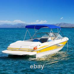 KAKIT Adjustable Bimini Top Boat Cover Boat Canopy Poles 3 Bowith4 Bow Bimini Tops