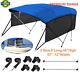 KAKIT Boat Bimini Top 6ft Boat Cover 3 Bow 46 H 67-72 W Sun Shade Canopy