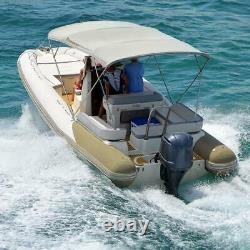 KING BIRD 3 Bow 6ft Long Bimini Top Canopy Aluminum Frame Boat Cover Sun Shade