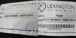 LEXINGTON XCURSION 4-BOW BIMINI TOP With BOOT BLACK 773443 MARINE BOAT