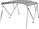MSC Standard 3 Bow Bimini Boat Top Cover with Rear Support Pole and Storage Boot