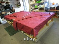 Misty Harbor 2016 Bimini Aft & Bow Top Cover W / (2) Boots Burgundy 10' Boat