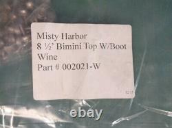 Misty Harbor 205 Cfr / 203 Cf (13'-16') Pontoon Cover / Bimini Top Set Wine Boat