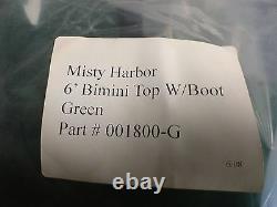 Misty Harbor Bimini Top Cover & Boot 2008 Green 88 X 81 001800-g Marine Boat