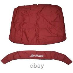 Misty Harbor Boat Bimini Top Cover 2020-W with Boot Wine 8 Foot