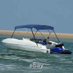 NEW 3 Bow Bimini Top Sturdy Weather Resistant Boat Cover 72x77.2x53.9 Blue