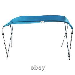 NEW BIMINI TOP 3 Bow Boat Cover Blue 67-72 Wide 6ft Long UV Protect