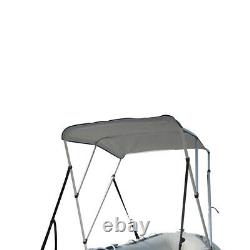 New 3-Bow Portable Bimini Top Cover Sun Canopy Suit 12 -13 ft Inflatable Boat