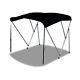 New Bimini 3 Bow Top Boat Cover Black 79-84 With Rear Poles & Integrated Sock