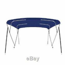 New Bimini Top Boat Cover 4 Bow 46 H 73 78 W 8 Foot Navy Blue