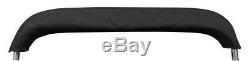 New Boat Bimini Top Cover 3 Bow 54 H x 67-72 W Solution Dye Black