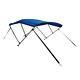 New Komo Covers Boat Bimini Top 46H x 6' L x 54-60W (Blue), with Boot, Hardware