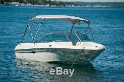 New Komo Covers Boat Bimini Top 46H x 6'L x 61-66W (Blue), with Boot, Hardware