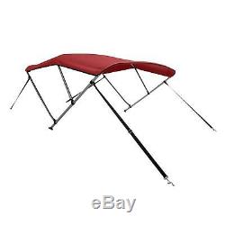 New Komo Covers Boat Bimini Top 46H x 6'L x 61-66W (Red/Burgundy), with Hardware