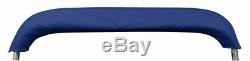 New Pontoon Bimini Top Boat Cover 4 Bow 54 H 79 84 W 8 ft. Long Navy Blue