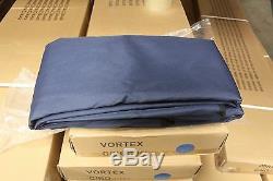 New Vortex Replacement Bimini Top Canvas Navy Blue 4 Bow, 10' X 8', Free Boot