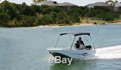 Oceansouth 3 Bow Bimini Top PREMIUM RANGE Boat Cover 6ft Long with Rear Poles