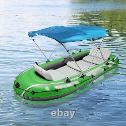 PU Coating Bimini Top Boat Cover 3 Bow 6' Long 67-72in waterproof UV-resistant