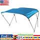 PU Coating Bimini Top Canopy Boats Cover 3 Bow 67-72in Waterproof UV-resistant