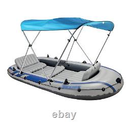 PU Coating Bimini Top Canopy Boats Cover 3 Bow 67-72in Waterproof UV-resistant