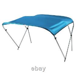 PU Coating Bimini Top Canopy Boats Cover 3 Bow 67-72in Waterproof UV-resistant