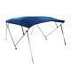 Pontoon Boat Bimini Top Cover 10'X97-103X54 with Boot & Hardware, Blue
