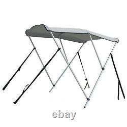Portable Bimini Top Cover Canopy For Length 14 -16 ft Inflatable Boat (3 bow)