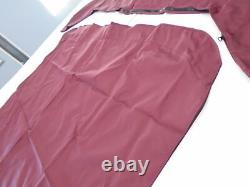 SHADEMATE 80107BUR 2 BOW BIMINI TOP COVER WithBOOT BURGUNDY 65 L X 64 W BOAT