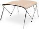 SereneLife Waterproof Boat Bimini Top Cover-67-72 W 4 Bow Bimini TopCanvas BEIGE