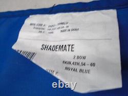 Shademate 24257 Universal 2 Bow Bimini Top 62 W X 65 L Poly Royal Blue Boat