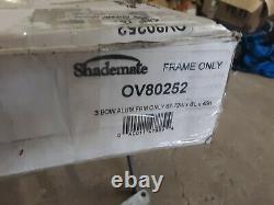 Shademate 3-Bow Alu Polyester Bimini Top, 6'L x 46H, 67-72 Wide, Linen 2034