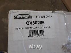 Shademate 3-Bow Vinyl Bimini Top, 6'L x 46H, 67-72 Wide, White 1733