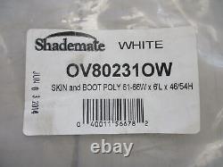 Shademate 71 X 65 3 Bow White Bimini Top Cover With Boot Ov80231ow Boat Marine