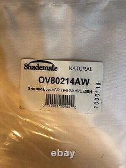 Shademate Bimini Sunbrell Top Fab & Boot, 3Bow, 36H, 6'L, 79-84W-OV80214AW Natural