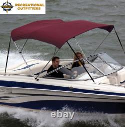 Shademate Bimini Top Polyester Fabric and Boot Only, 3-Bow 6'L, 36H, 73-78W