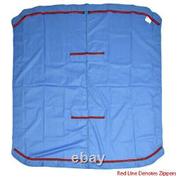 Shademate Boat Bimini Top Cover OV80339OB Blue With Boot 4 Bow Poly