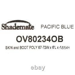 Shademate Boat Bimini Top OV80234OB 6 Foot Pacific Blue withBoot