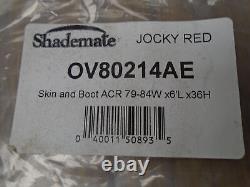 Shademate Ov80214ae 3 Bow Bimini Top Cover With Boot Jocky Red Marine Boat