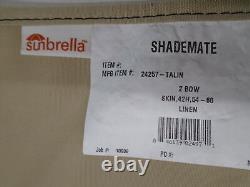 Shademate Universal 2 Bow Bimini Top 24257 64 X 62 1/2 Tan Linen Boat