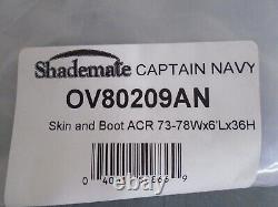 Shademateov80209an 3 Bow Bimini Top & Boot Navy 71 L X 78 W Marine Boat