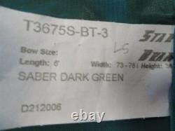 Star Brand T3675s-bt-3 Saber Green Bimini Top With Boot 74-1/2 X 81 Marine